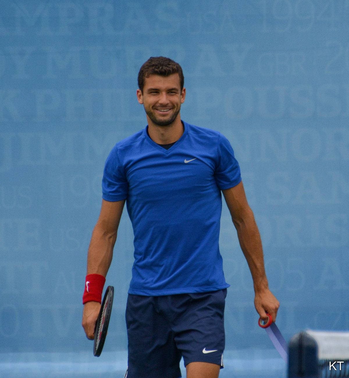 Grigor Dimitrov Wearing Blue Wallpaper