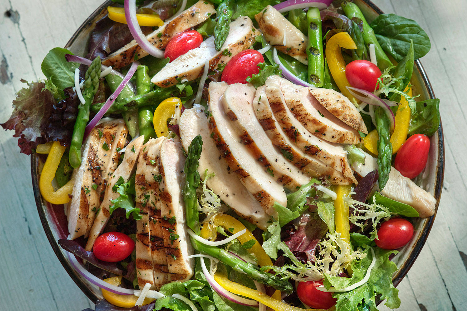 Grilled Chicken Salad Wallpaper