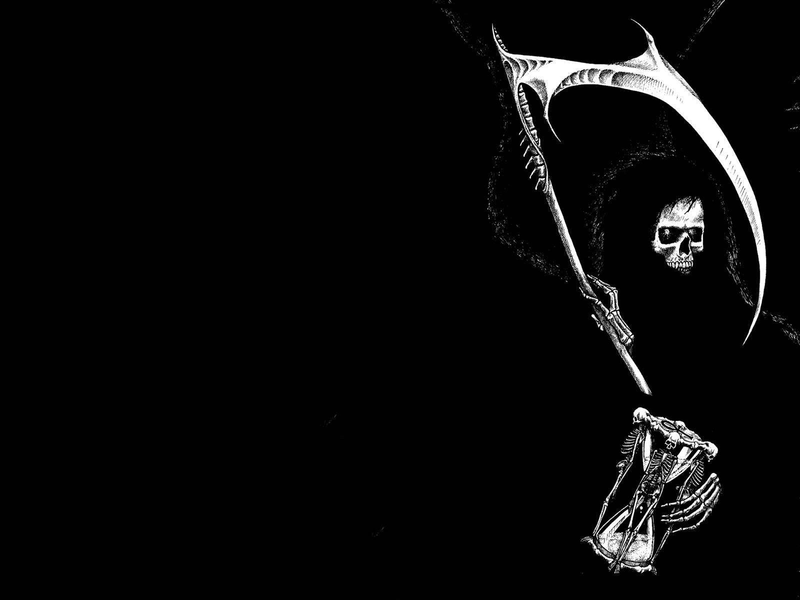 Grim Reaper Angels Of Death In Black Wallpaper