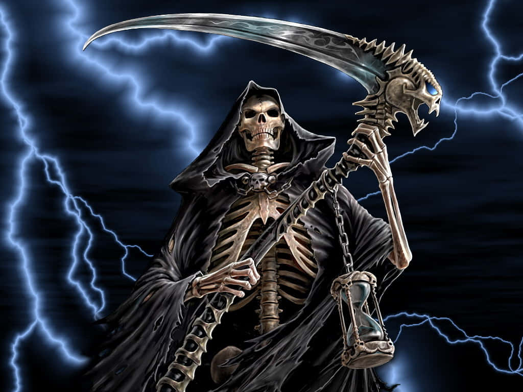 Grim Reaper Lightning Strike Wallpaper