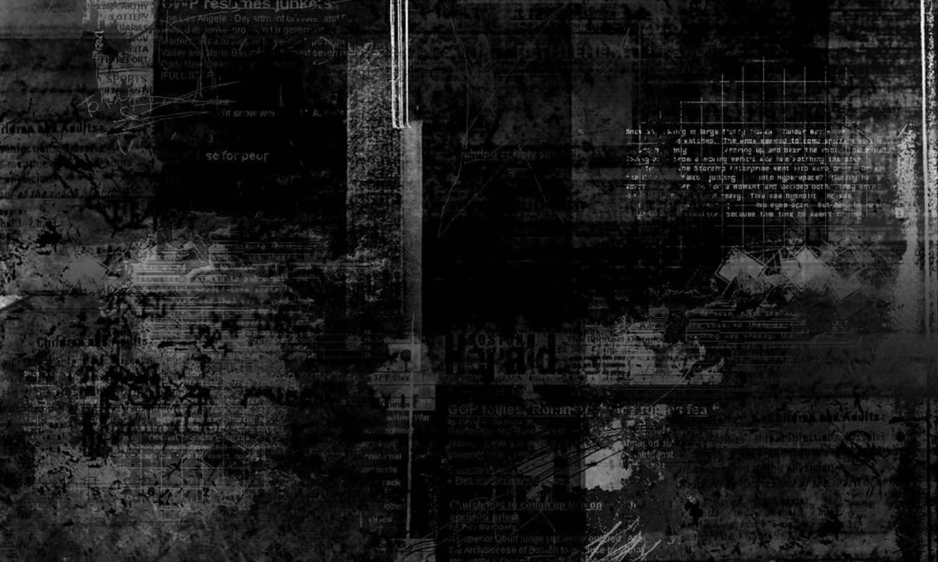 Grunge Black And White Abstract Wallpaper