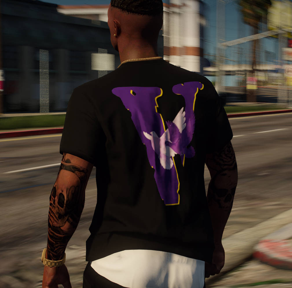 Gta 5 Game Purple Logo Vlone Pfp Wallpaper