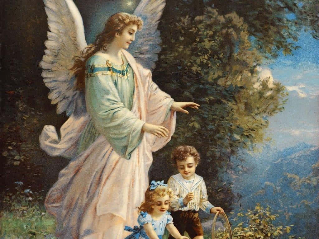 Guardian Angels And Children Wallpaper