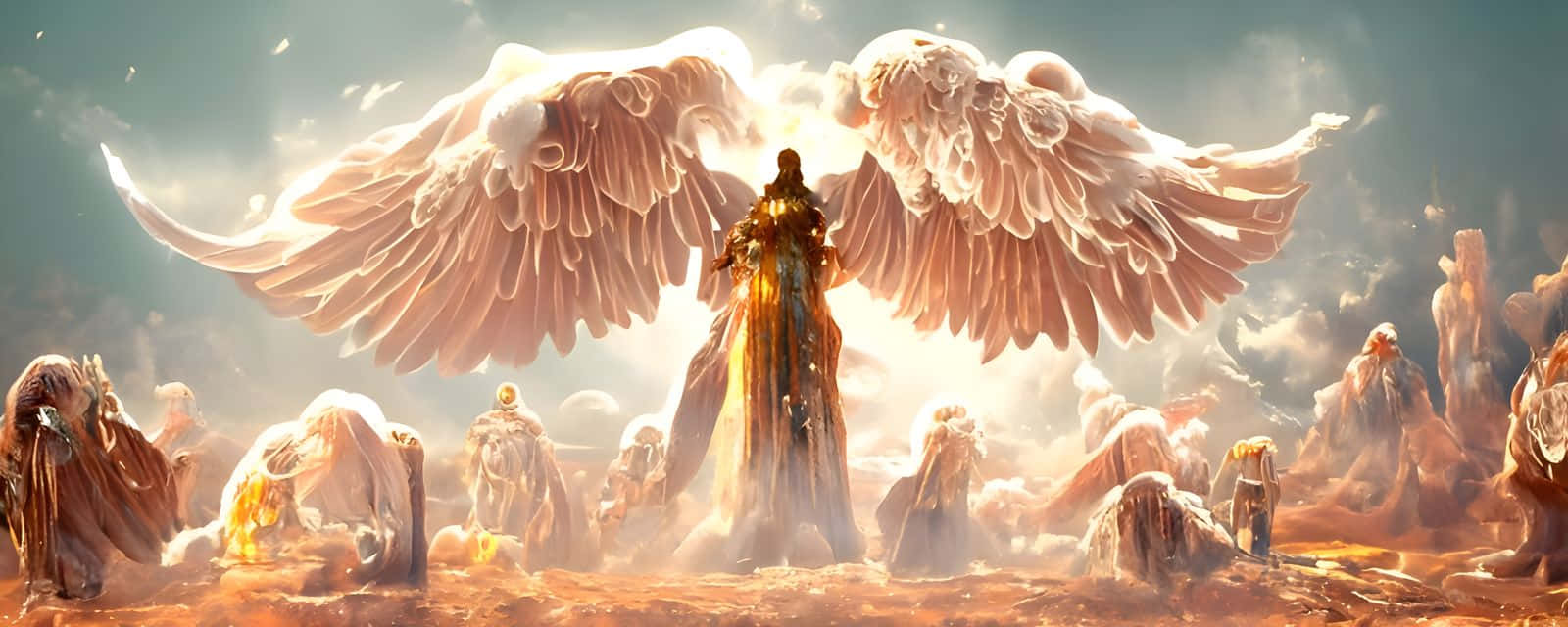 Guardian Angels Offer A Protective Shield To Those In Need. Wallpaper