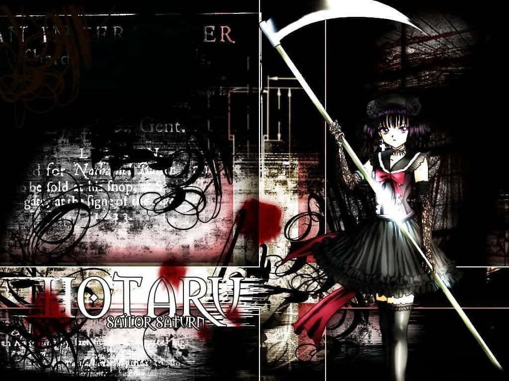 “guardian Of Silence And Destruction - Sailor Saturn” Wallpaper