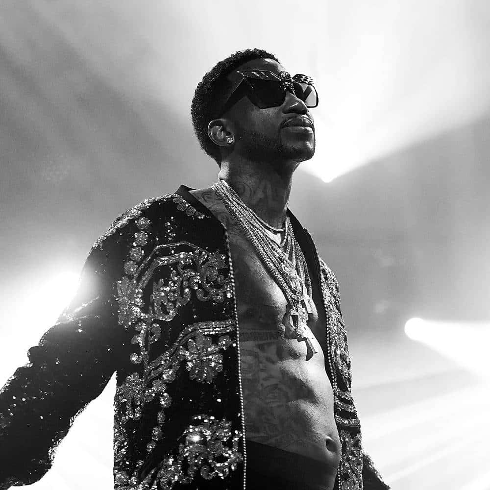 Gucci Mane Performing On Stage Wallpaper