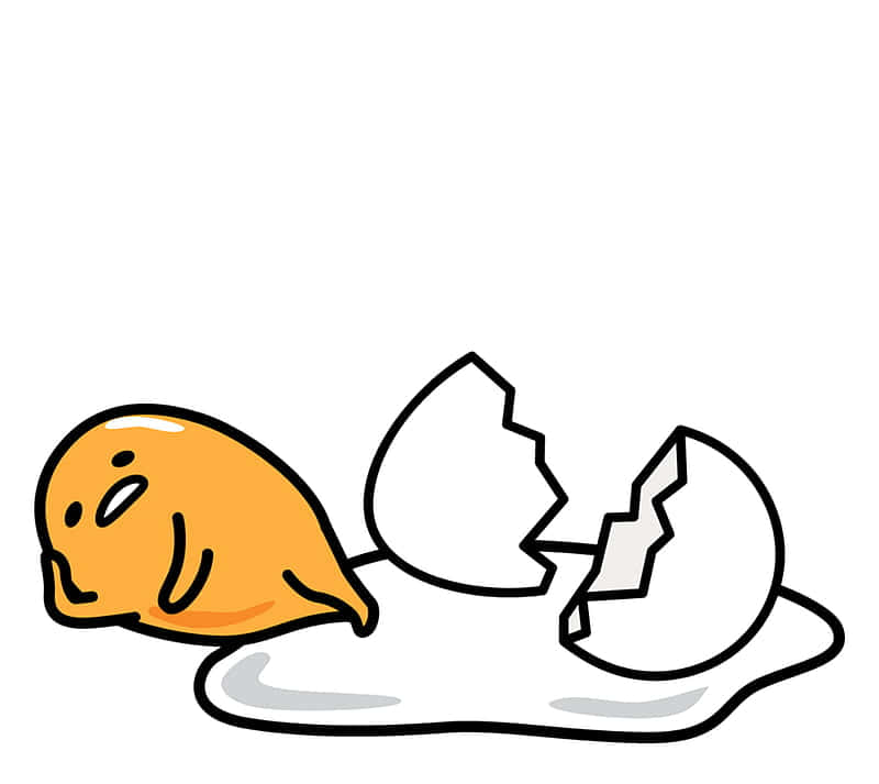 Gudetama Feeling Unmotivated At The Computer Wallpaper