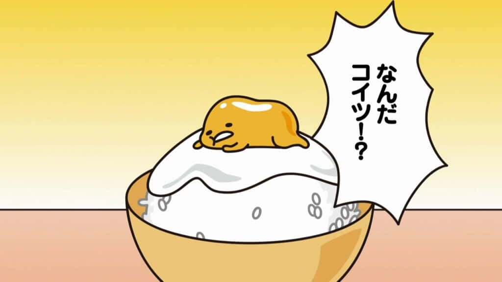 Gudetama Themed Computer For Fun And Entertainment Wallpaper