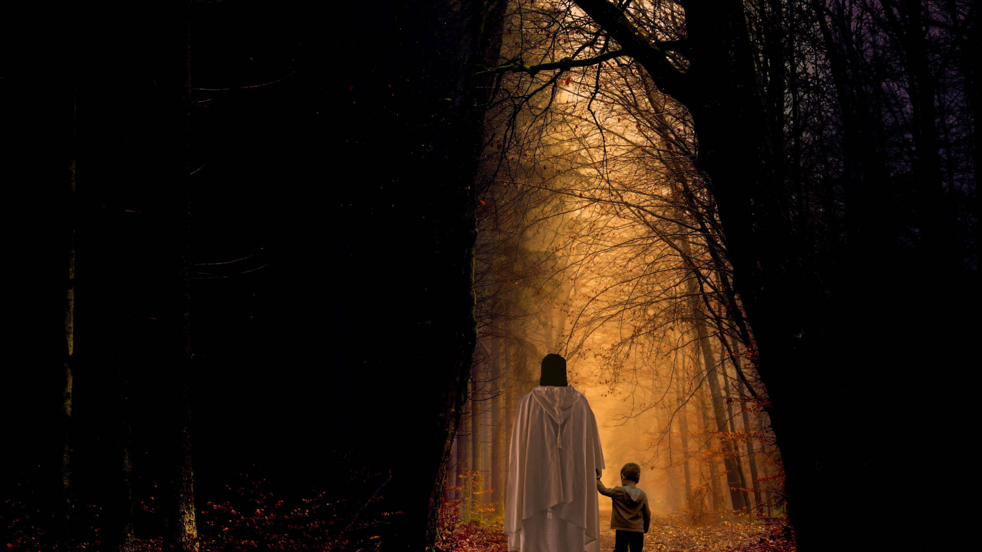 Guiding Child Jesus Desktop Wallpaper