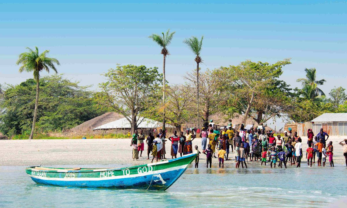 Guinea Bissau Fishing Boat Wallpaper