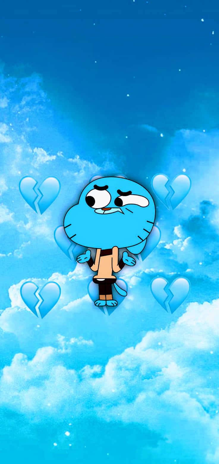 Download Gumball Darwin Orange Aesthetic Wallpaper | Wallpapers.com