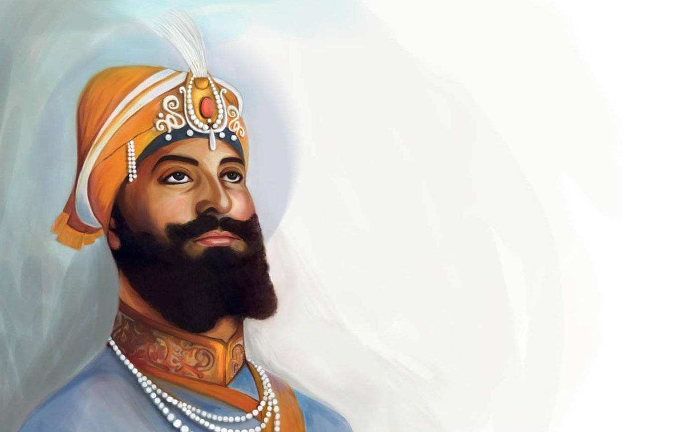 Guru Gobind Singh Ji Confident Portrait Wallpaper