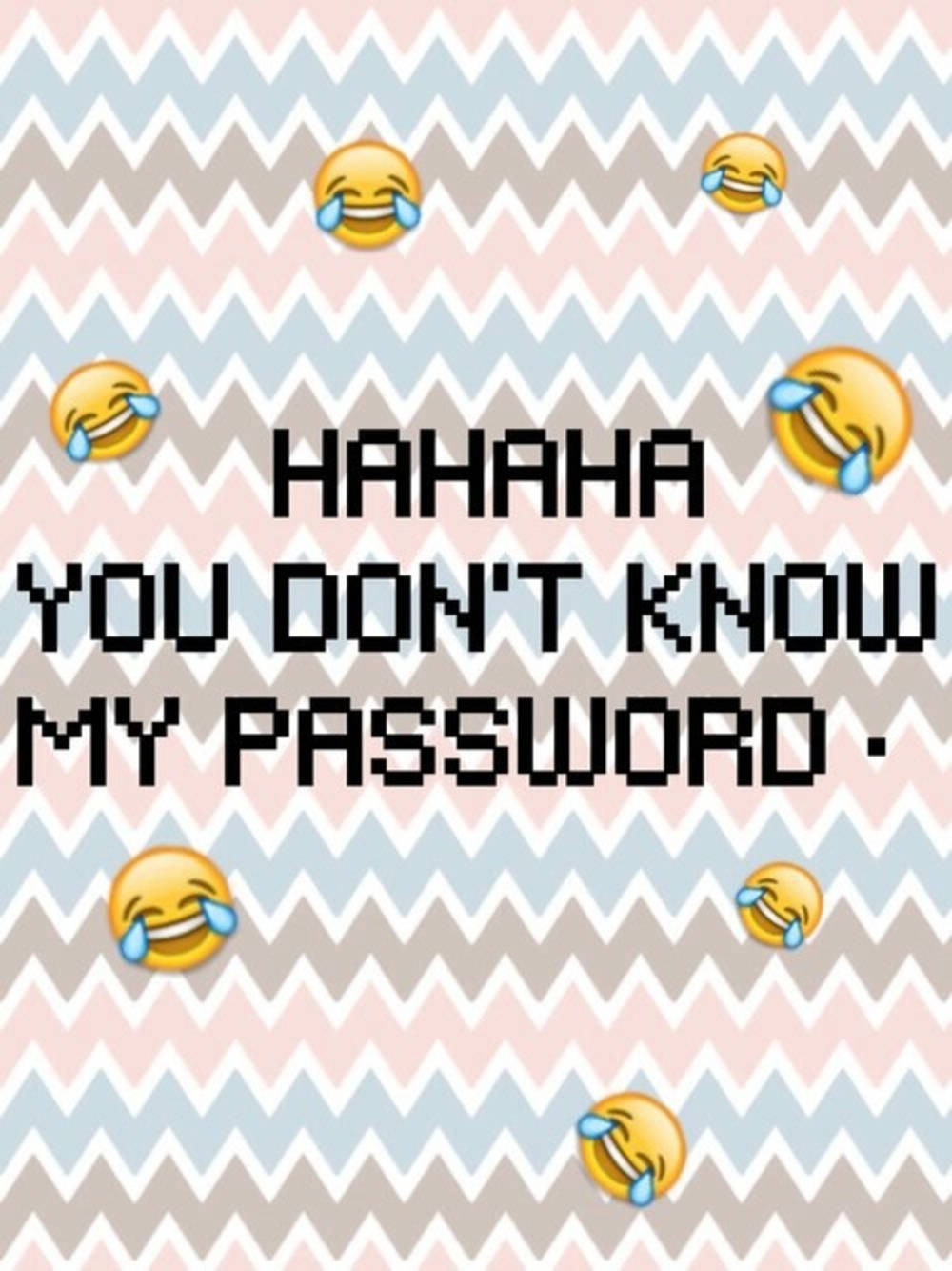 Hahaha You Dont Know My Password 1000 X 1334 Wallpaper