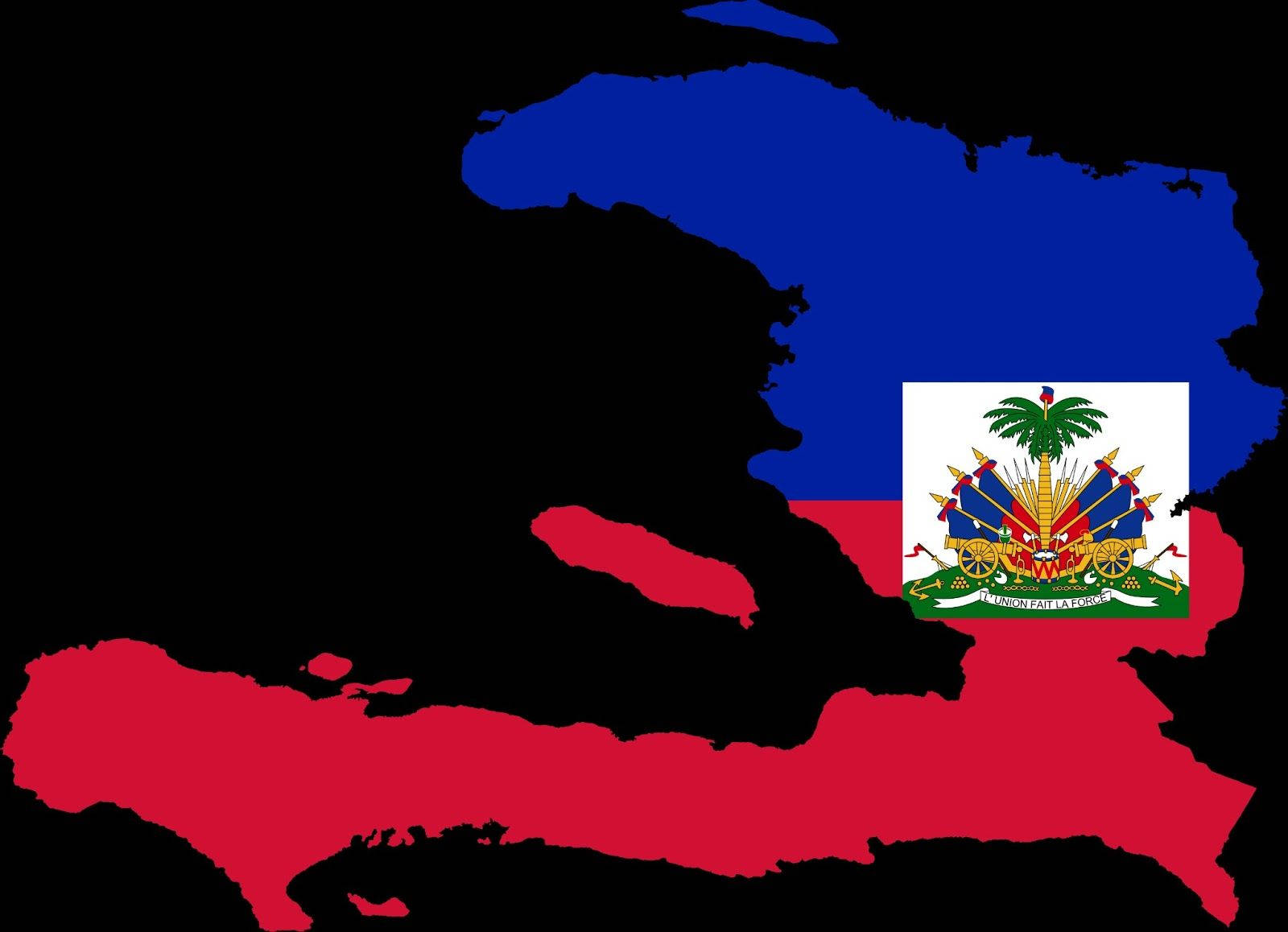 Haiti Country Map Wallpaper