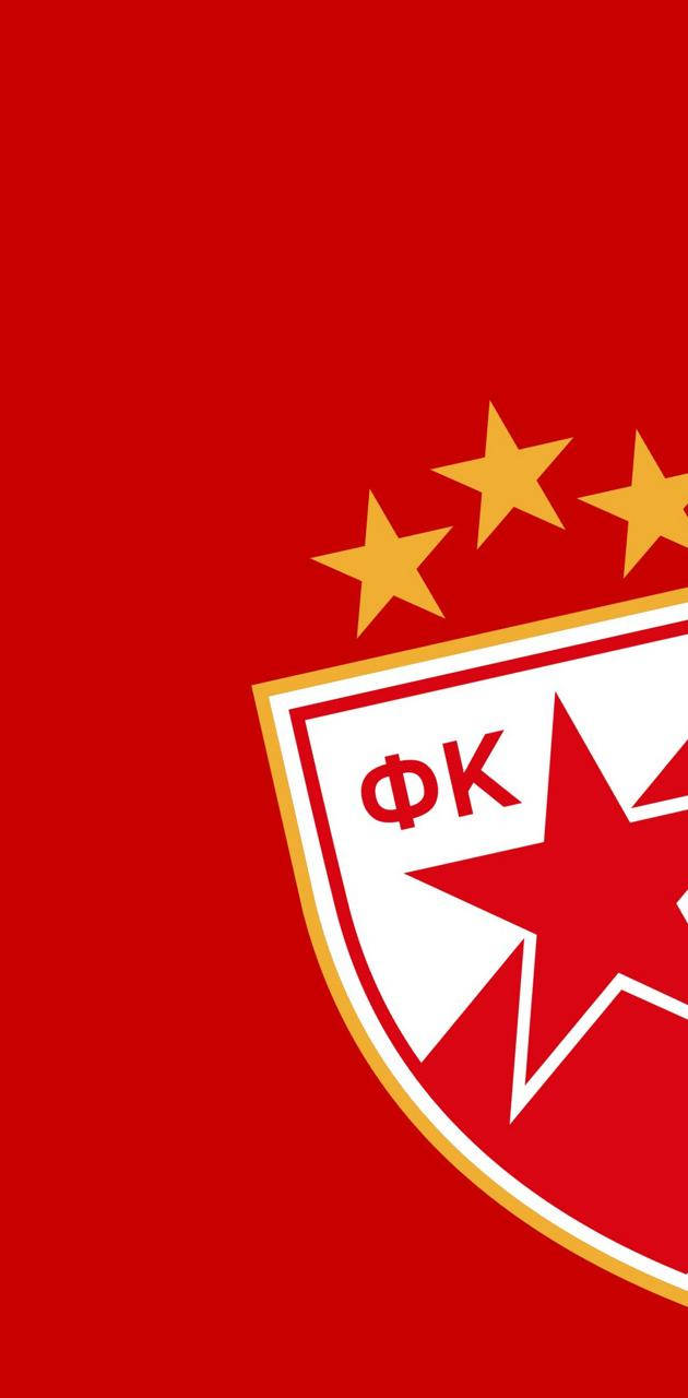 Half Red Star Belgrade Logo Wallpaper