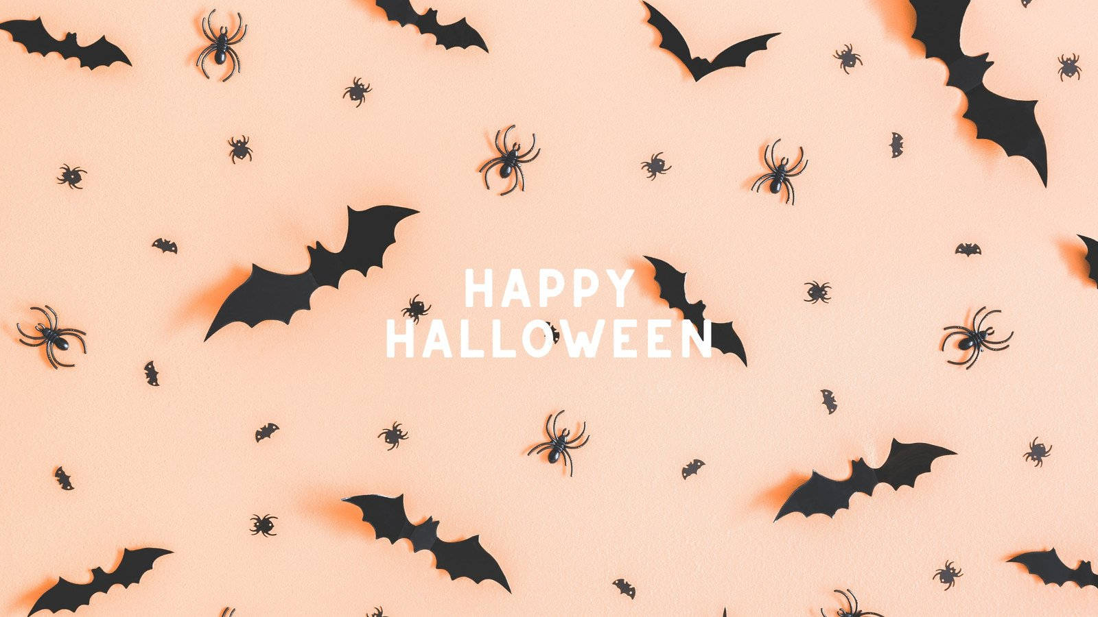 Halloween Aesthetic Pc Bats Spiders Wallpaper