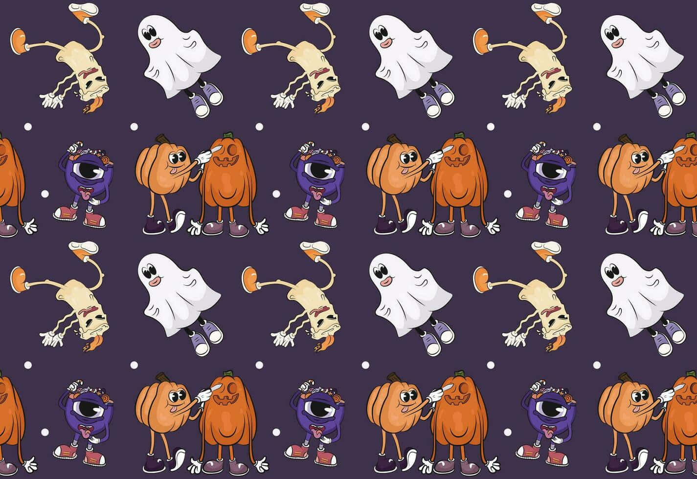 Halloween Pattern Skidand Pump Wallpaper