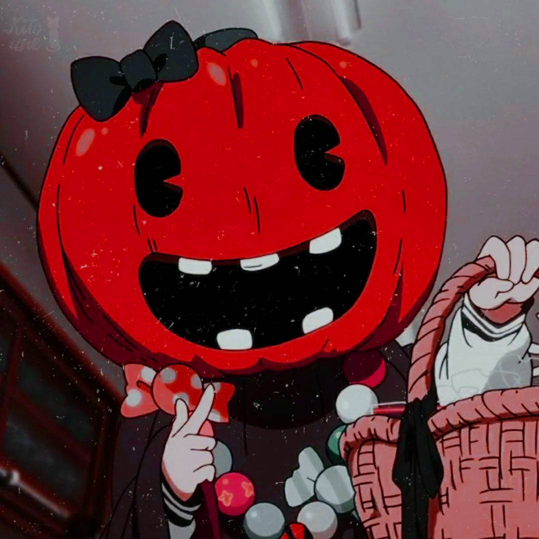 Halloween Pfp Girl Holding A Basket Wallpaper