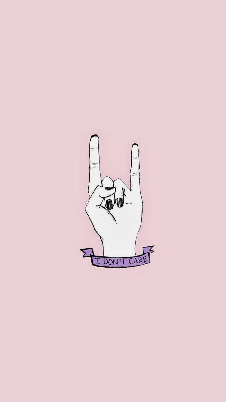 Hand Signal I Don't Care Wallpaper