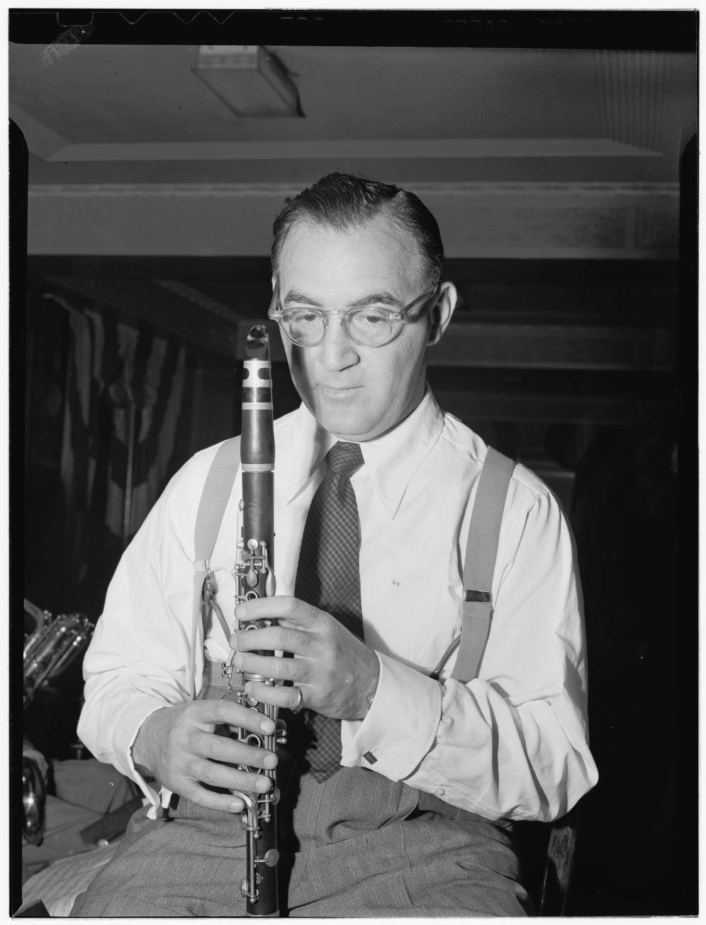 Handsome Benny Goodman 400 Restaurant Portrait Wallpaper