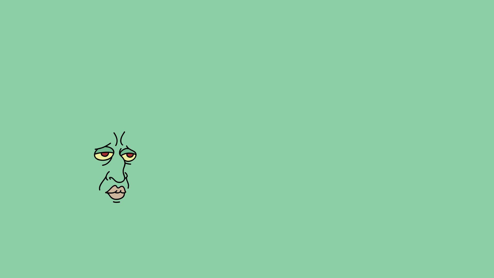 Handsome squidward in space [1920x1080] : r/wallpapers