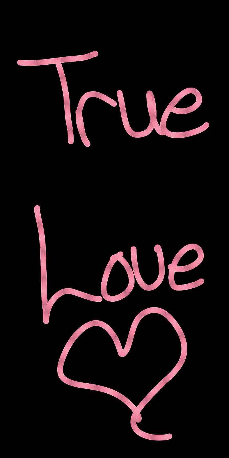 Handwritten True Love Background Wallpaper