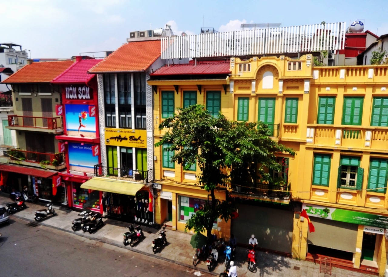 Hanoi's Multicolored Buildings Wallpaper