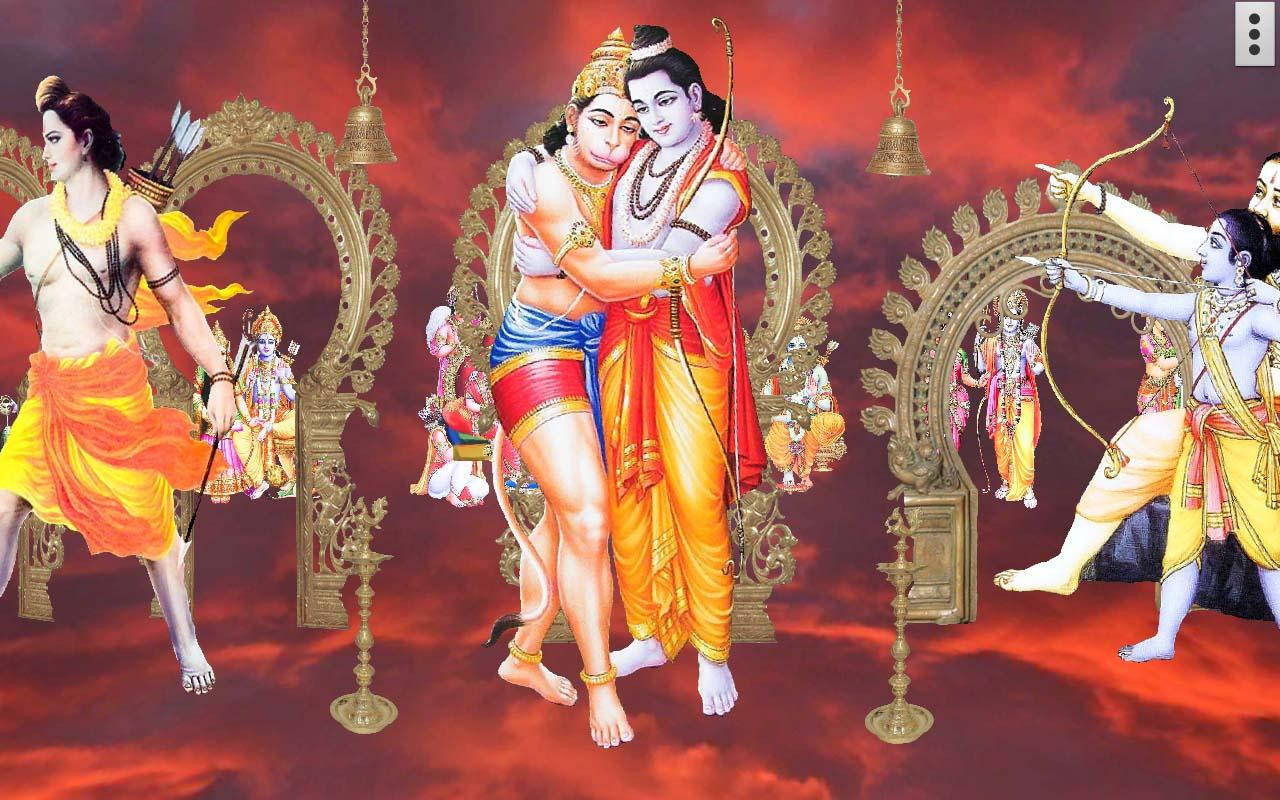 Hanuman And Lord Rama Ram Darbar Wallpaper