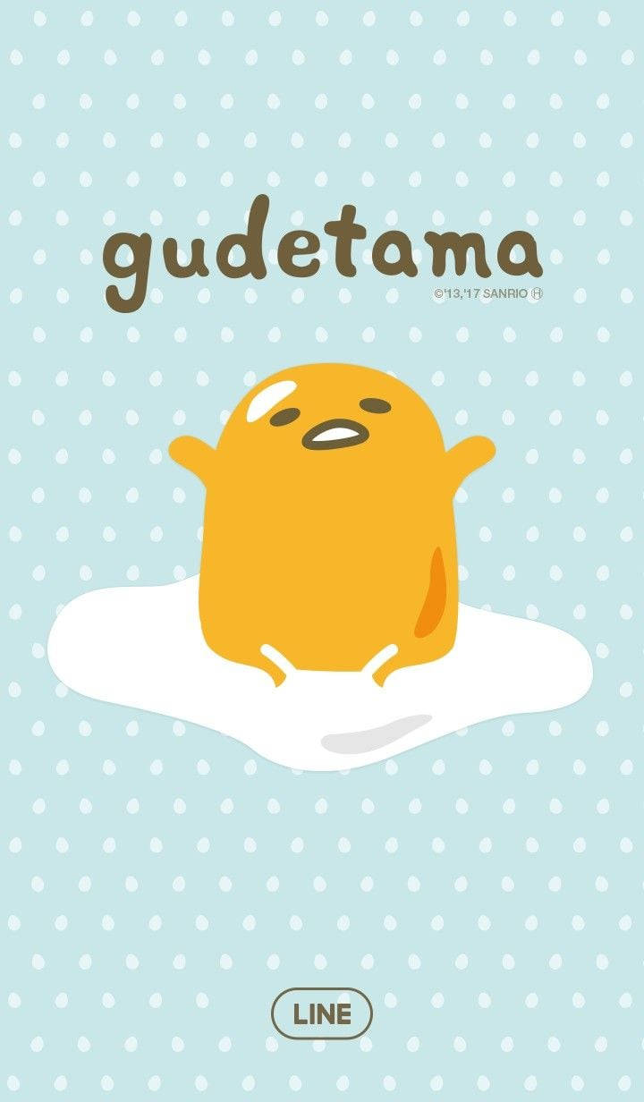 Happy Gudetama Aesthetic Wallpaper