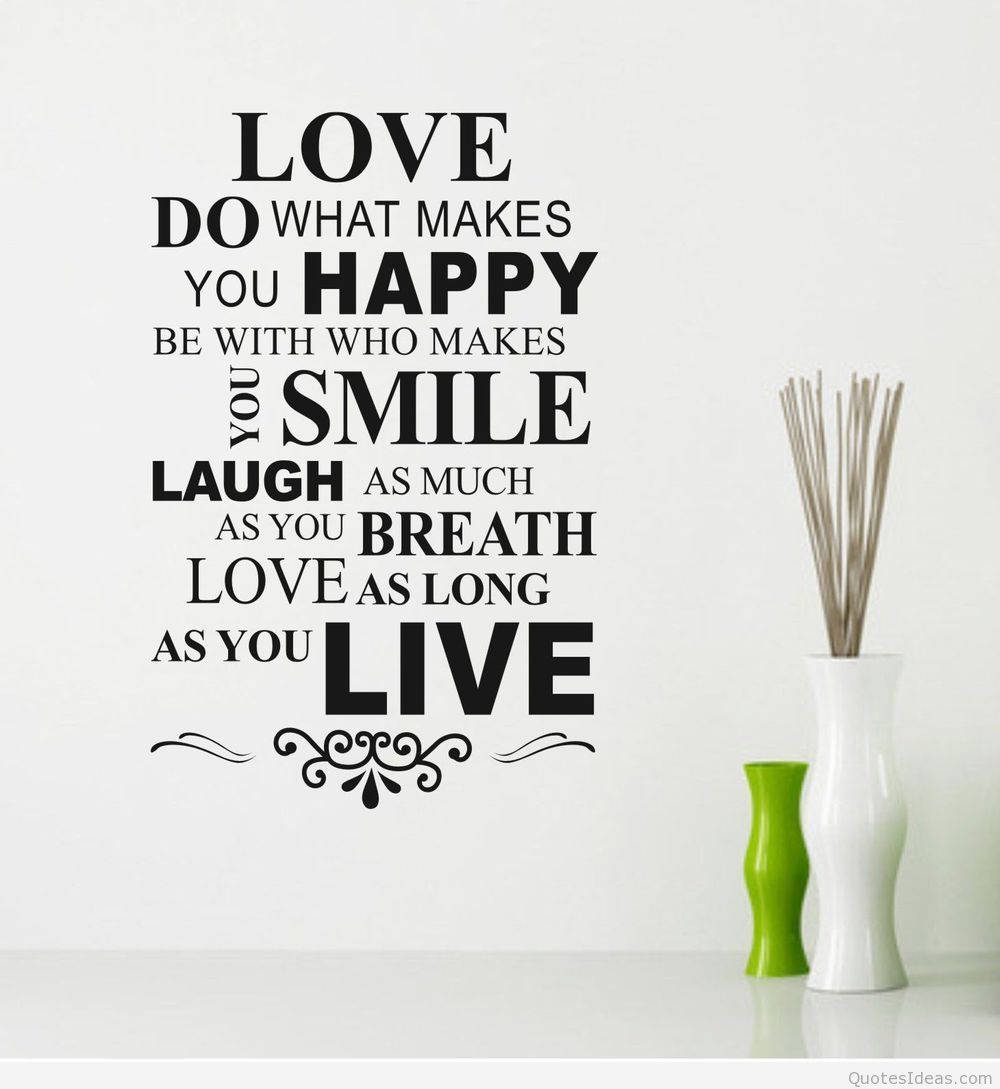 Happy Life Quote Wallpaper