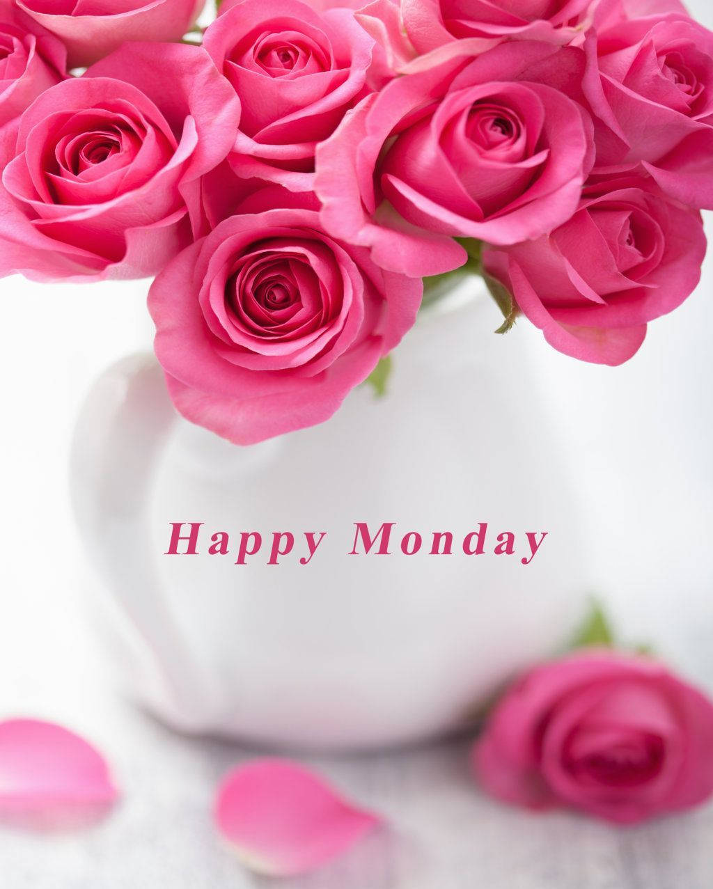 Happy Monday Roses Wallpaper