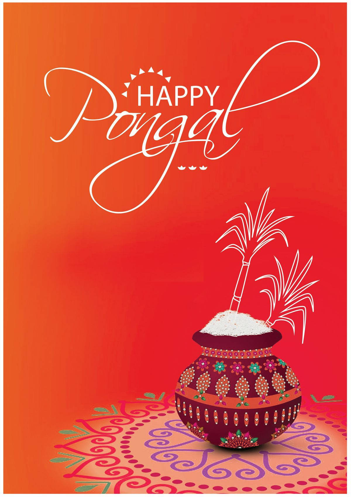 Happy Pongal Festivity Greetings Wallpaper