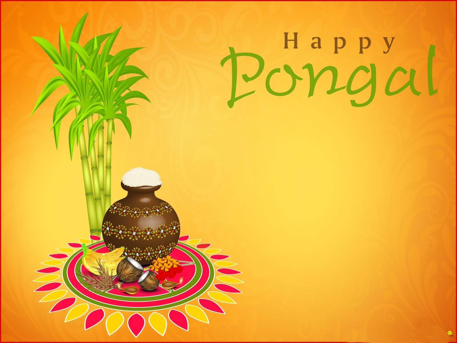 Happy Pongal Template Wallpaper