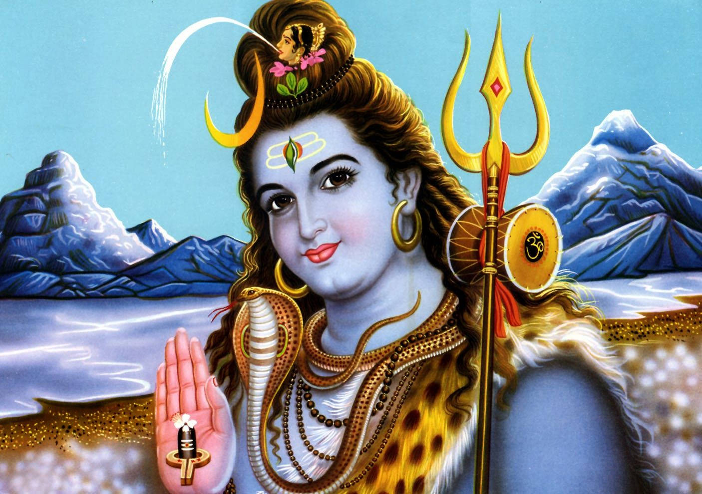 Har Har Mahadev Desi Art Wallpaper