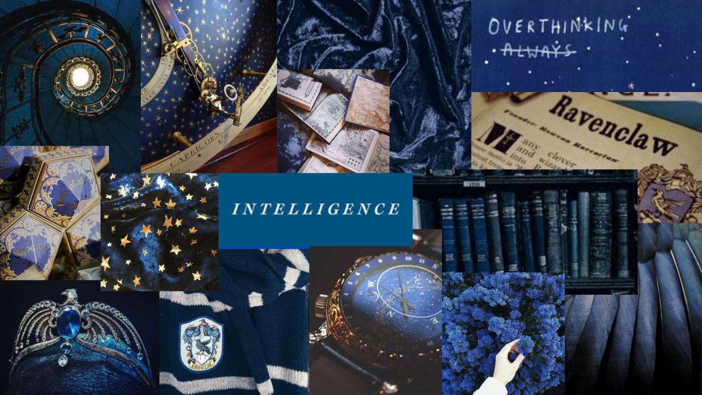 Harry Potter Aesthetic Ravenclaw Collage Wallpaper