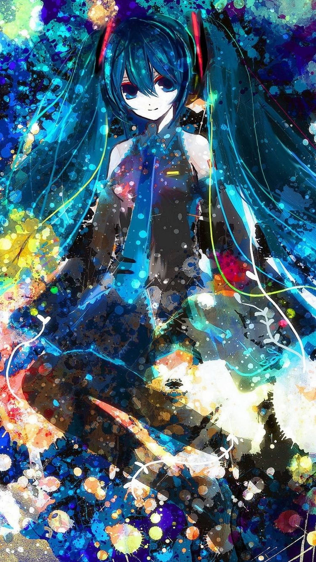 Download free Hatsune Miku Painting Anime Iphone Wallpaper - MrWallpaper.com