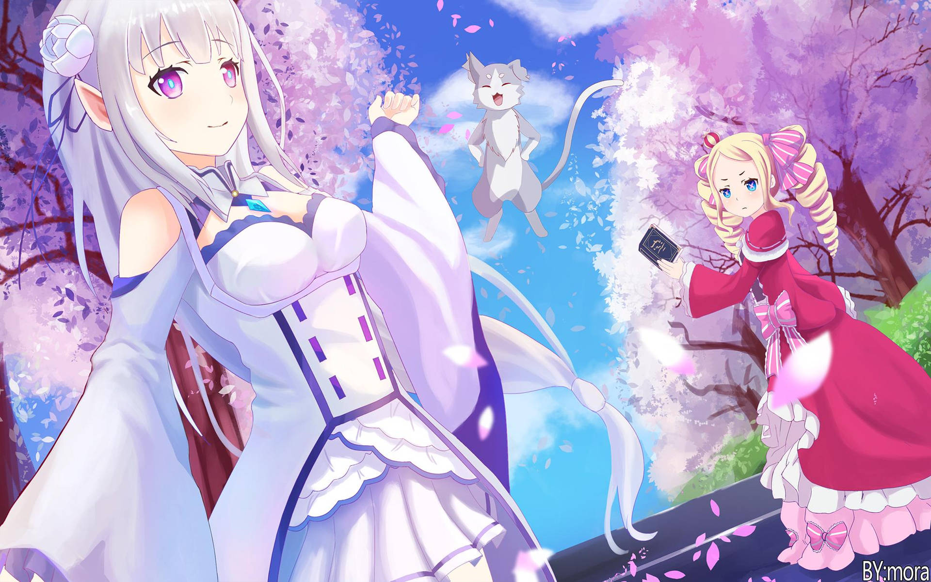 Download free Hd Emilia And Beatrice Of Re Zero Wallpaper