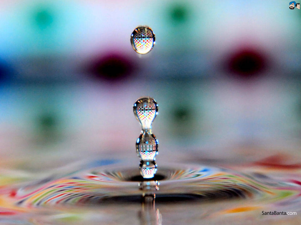 Hd Photography Of Water Droplets Wallpaper