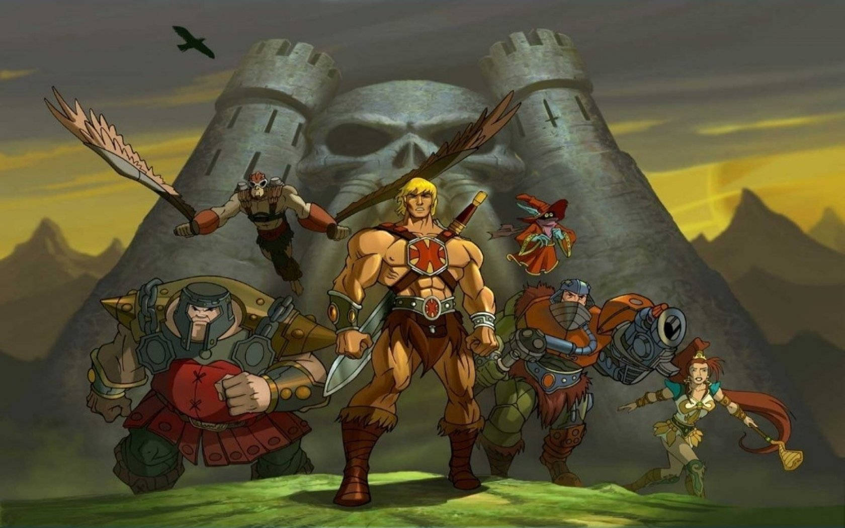 He-man And The Masters Of The Universe Defending Castle Grayskull Wallpaper