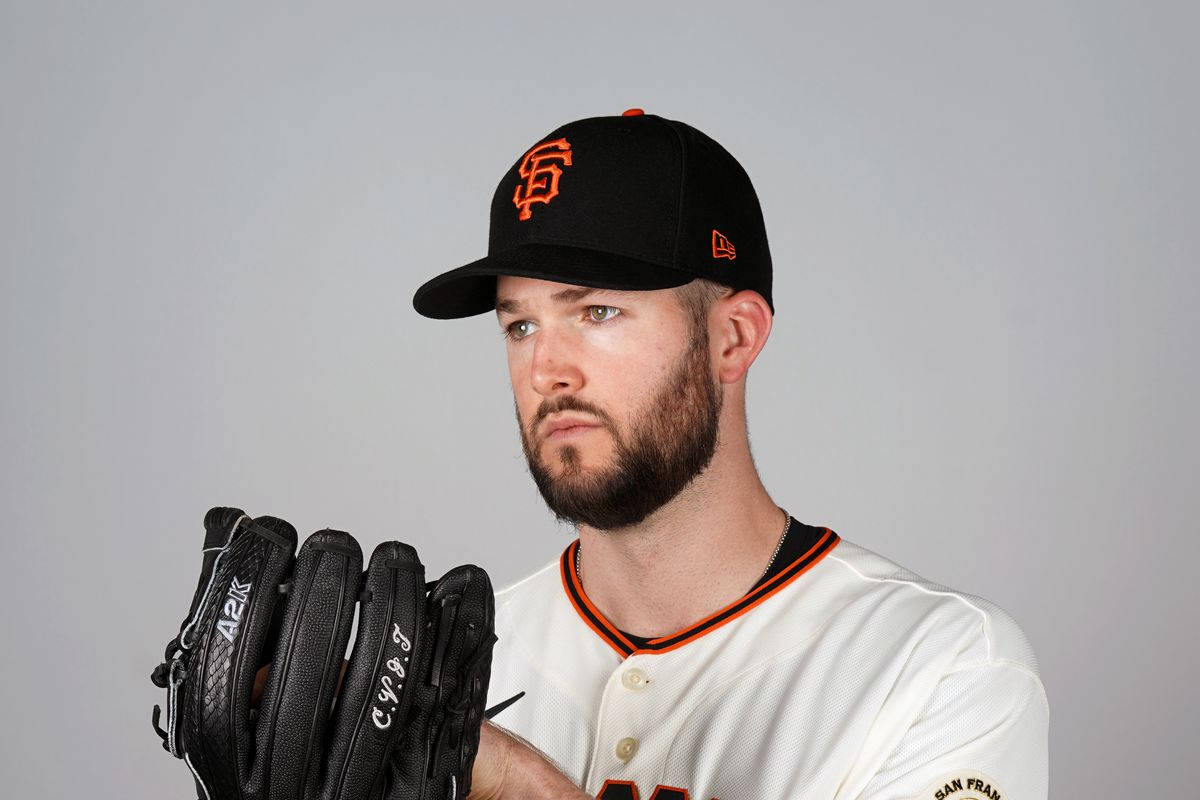 Headshot Of Baseball Pitcher Alex Wood Wallpaper