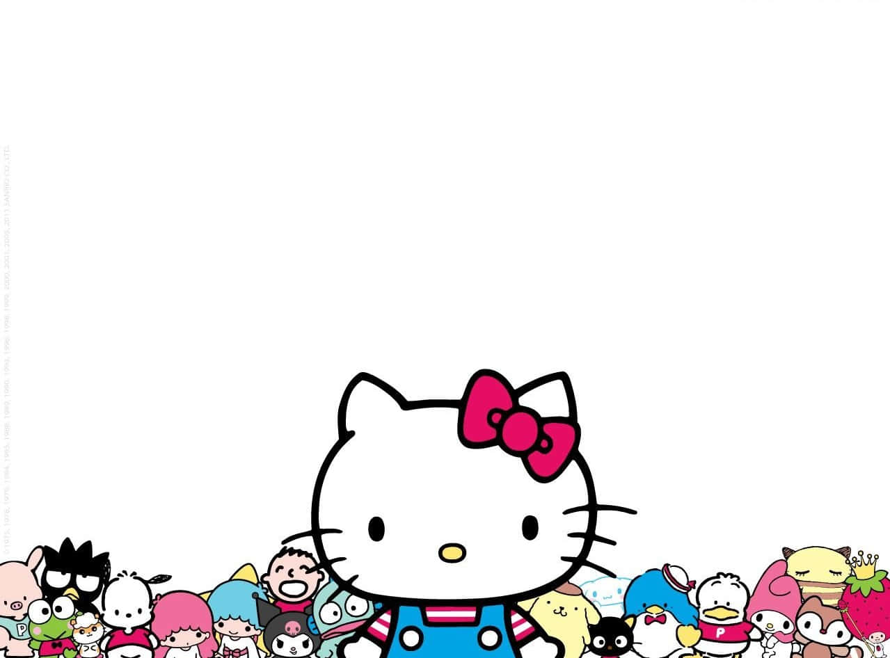 Hello Kitty And Friends Enjoying A Cheerful Day Wallpaper