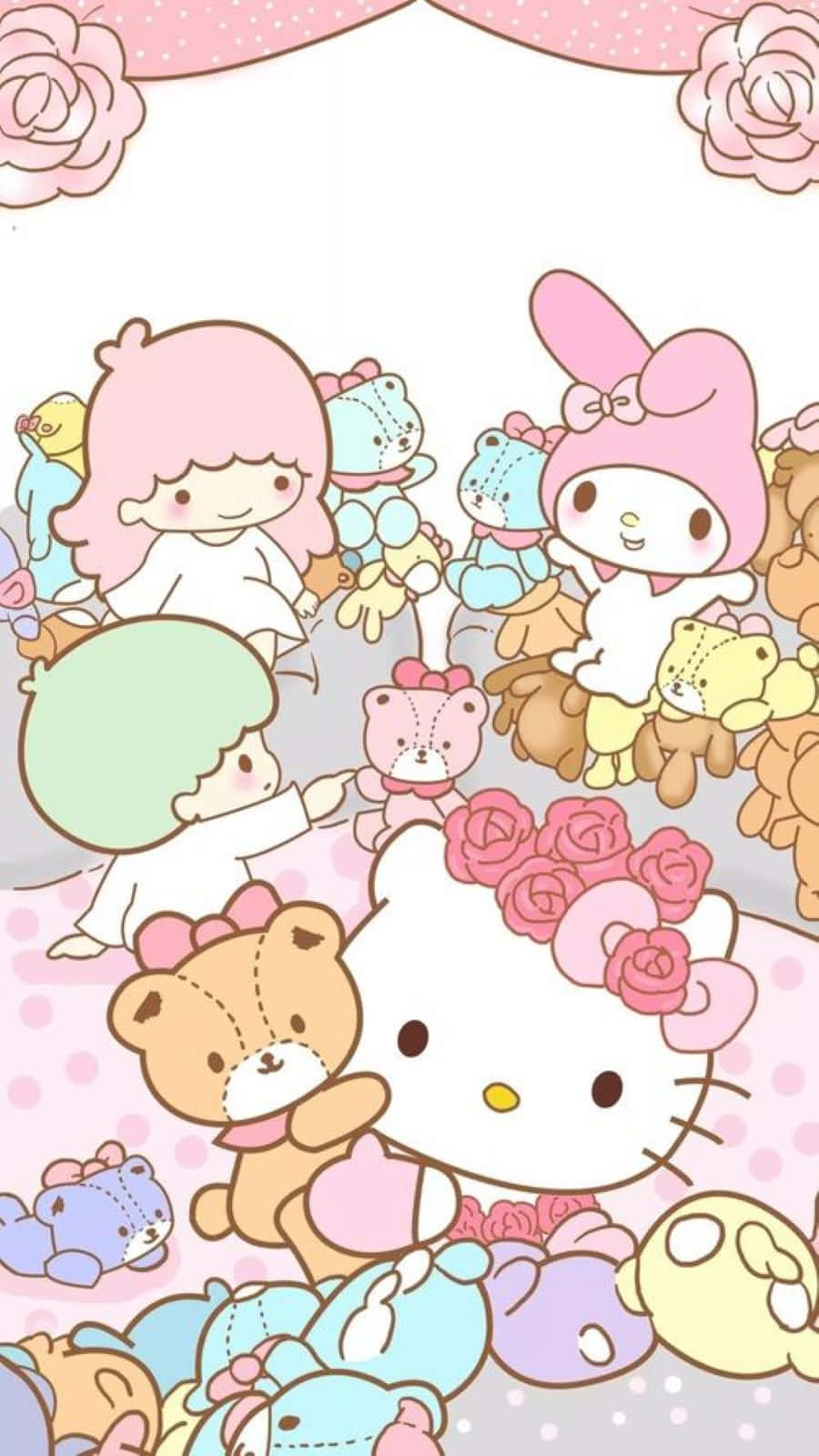 Hello Kitty And Her Adorable Friends Wallpaper