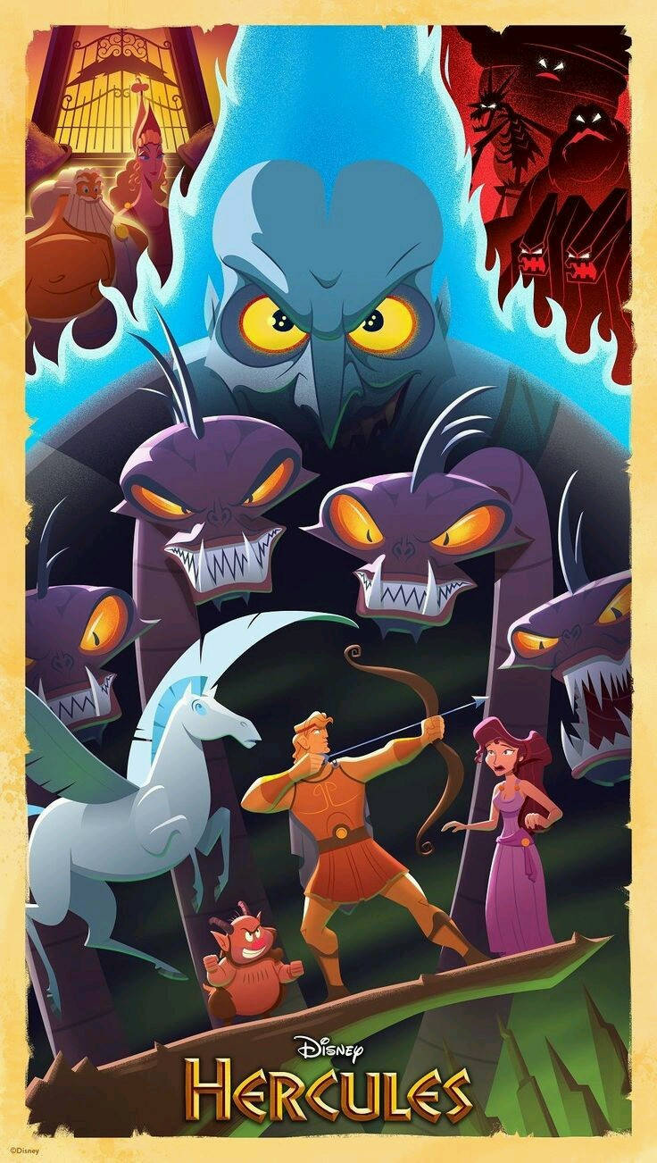 Hercules Animated Movie Poster Wallpaper