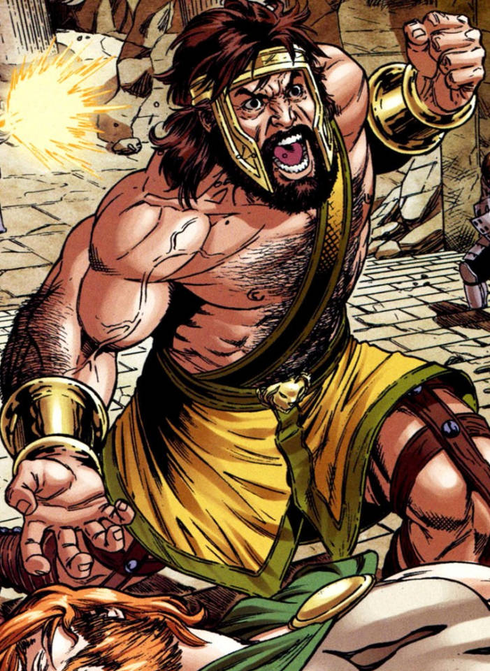 Hercules Screaming In Rage Wallpaper