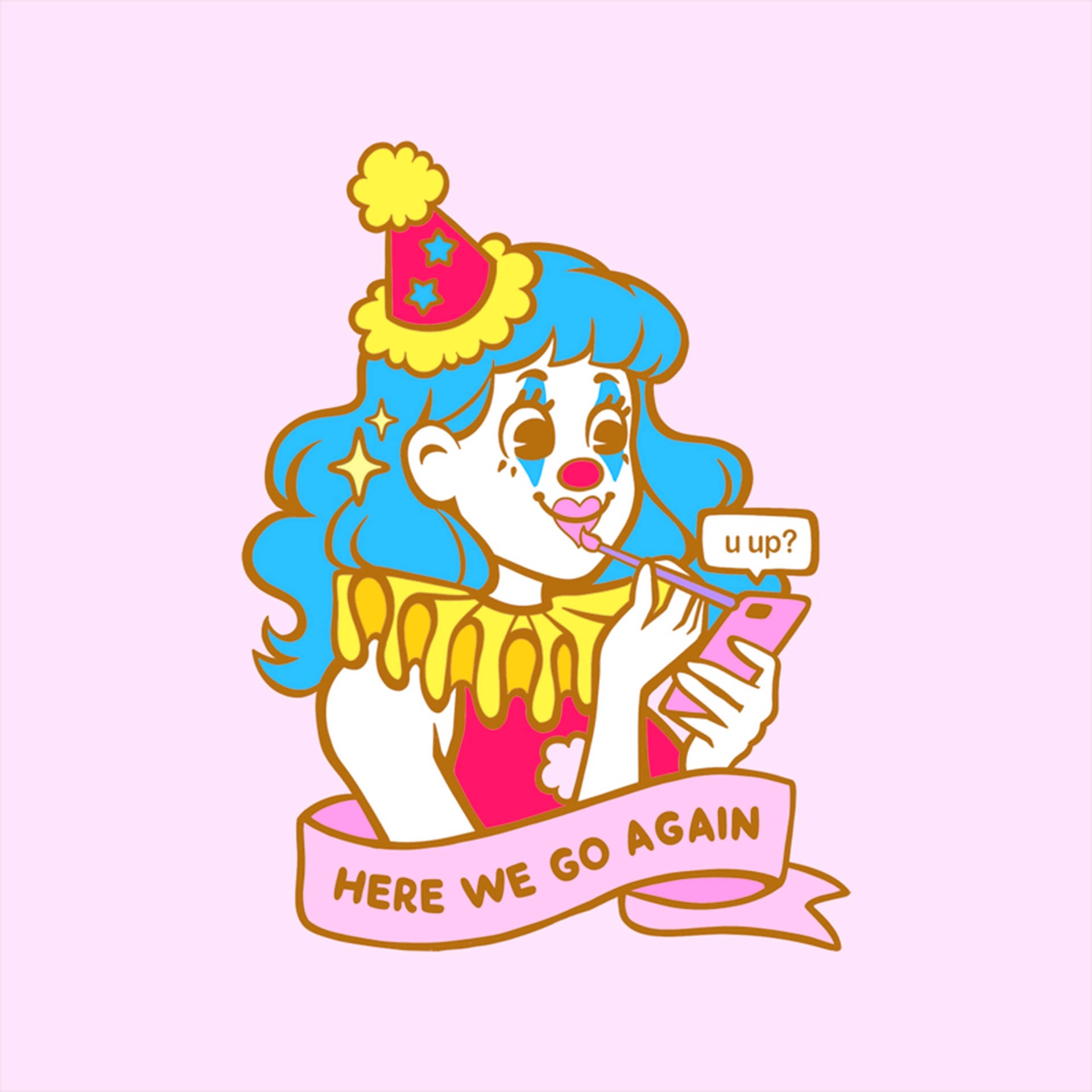 Download free Here We Go Again Clown Wallpaper - MrWallpaper.com