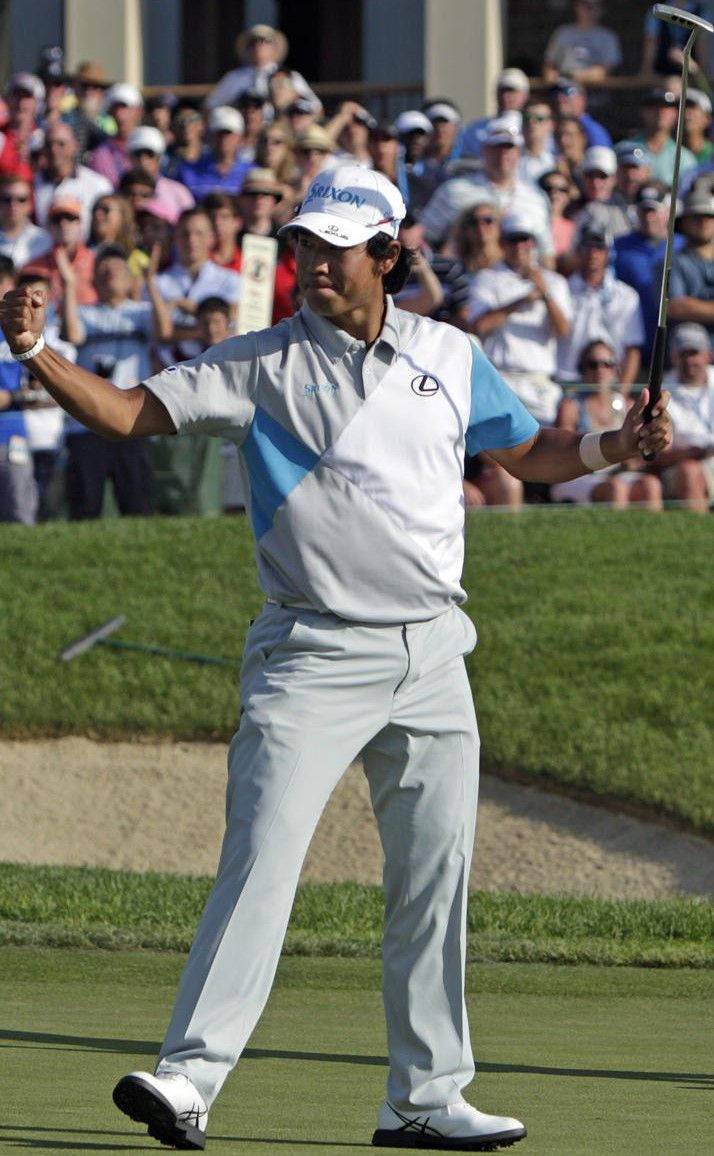 Hideki Matsuyama Fist Pump Wallpaper