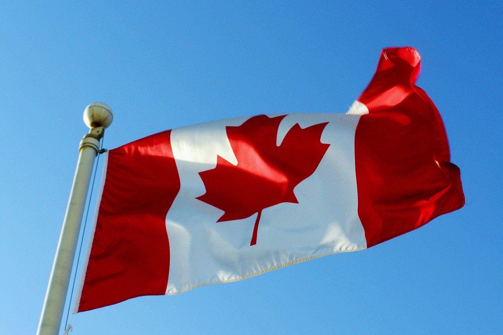 High Canada Flag Wallpaper