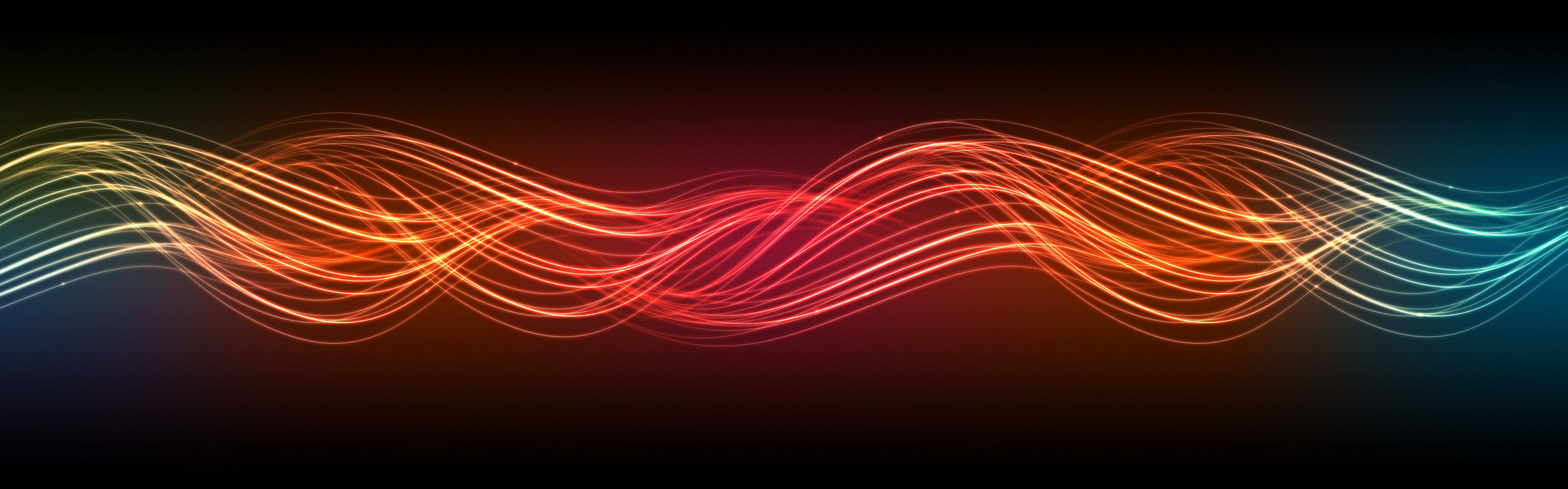 High Resolution Dual Monitor Flowing Lines Wallpaper