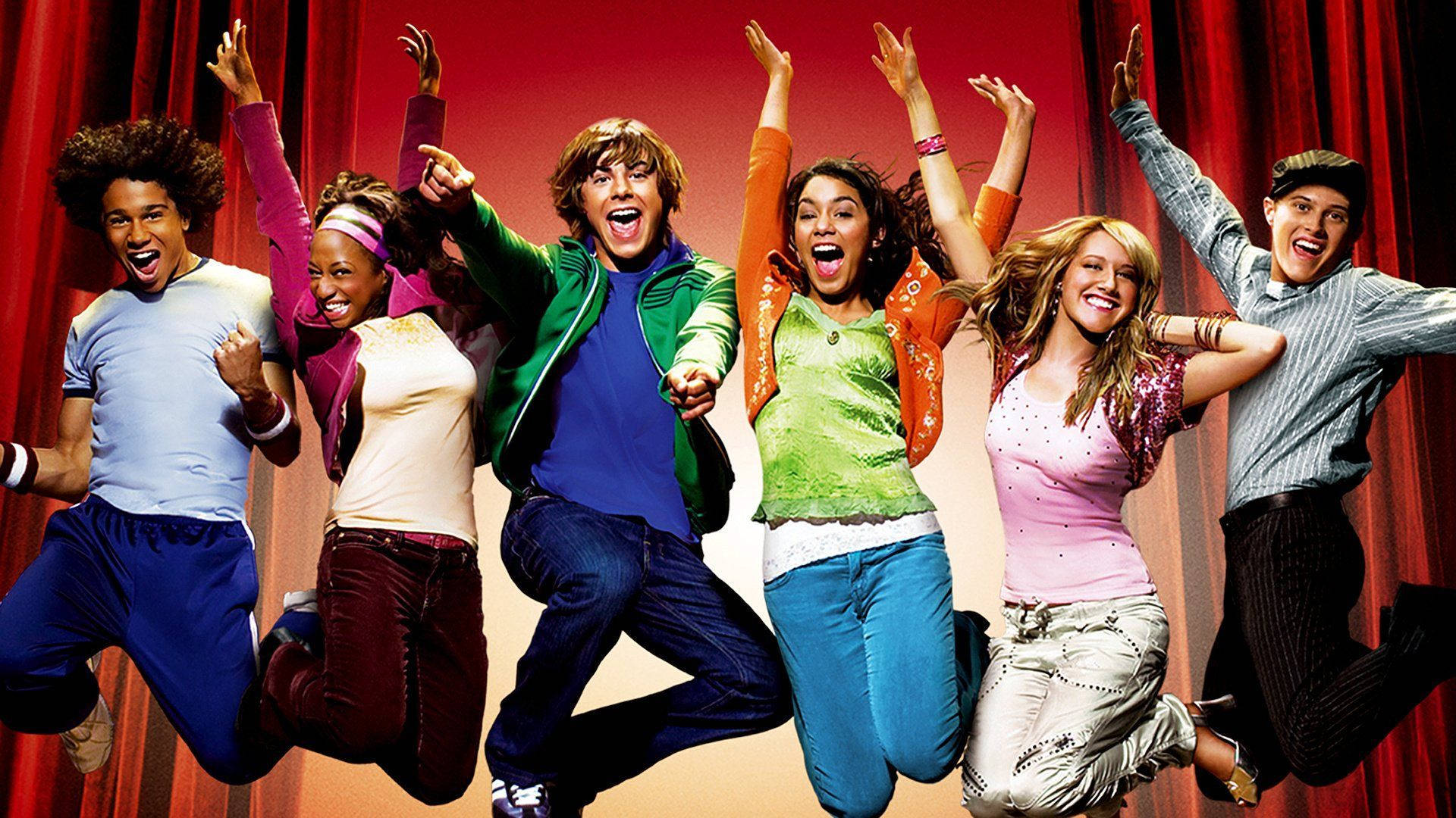 High School Musical Movie Jump Shot Wallpaper