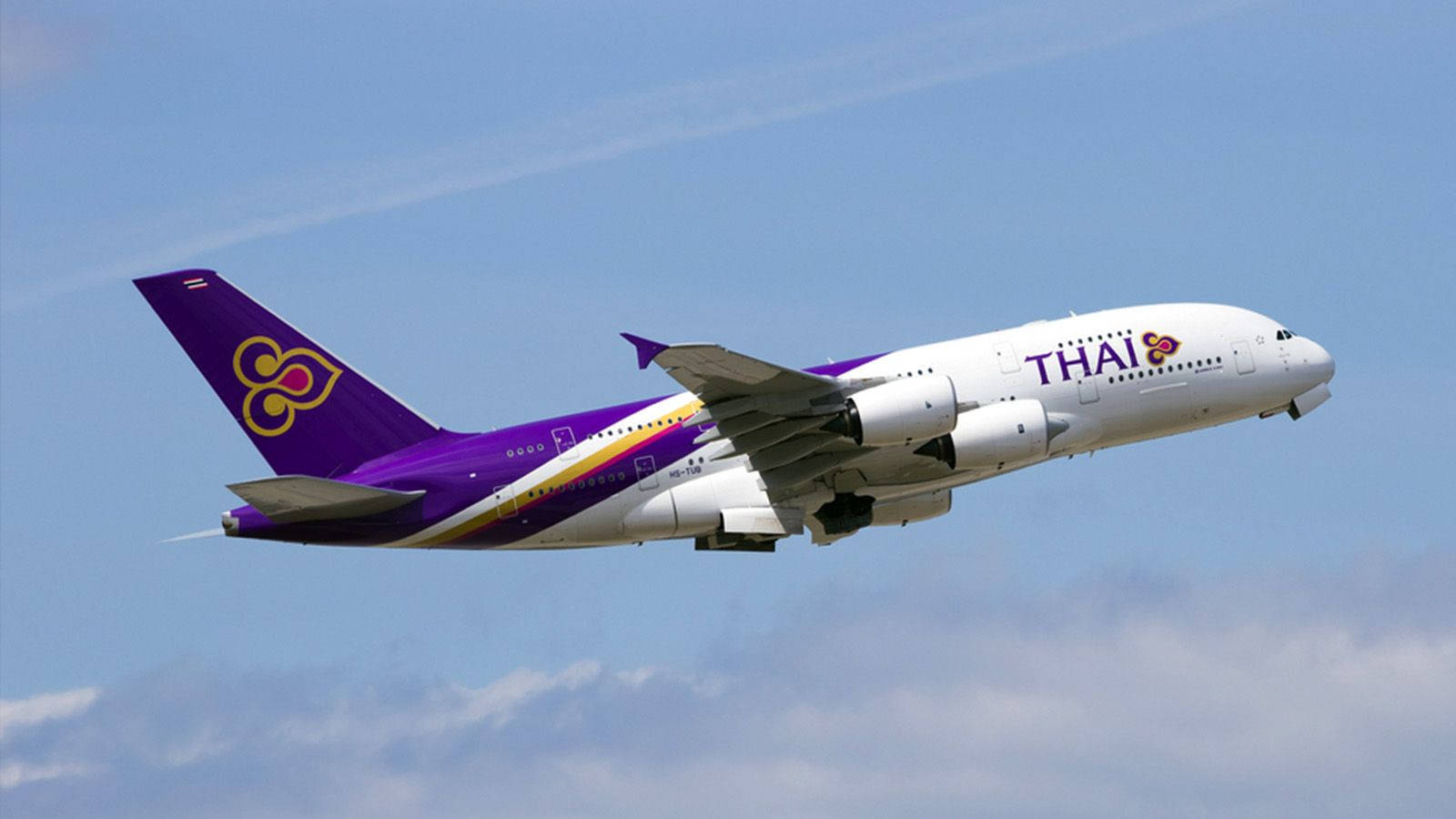 High Speed Thai Airways Airplane Wallpaper